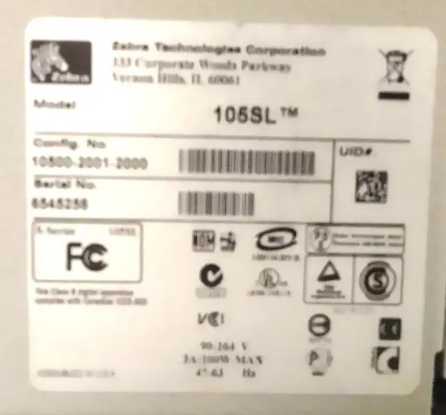 Zebra 105SL Label Thermal Printer, Ethernet, 10500-2001-2000 in Printers, Scanners & Fax in Kitchener / Waterloo - Image 6