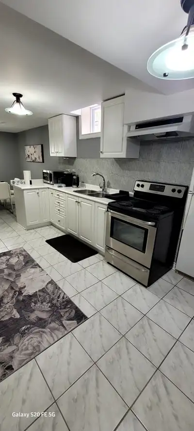 Spacious 2-bedroom, bright basement apartment in the desirable, family-friendly West Woodbridge area...