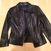 Ladies Leather Jacket, Bianca Nygard Sz M
