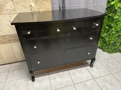 Vintage Real Wood Dresser with 4 Drawers, View more