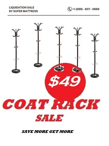 COAT RACK WITH THREE LEVEL STORAGE REAL BLACK MARBLE HEAVY BASE in Dressers & Wardrobes in Oakville / Halton Region - Image 6