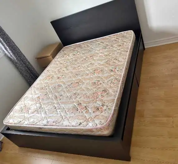 QUEEN SIZE BED WITH MATTRESS_ NEVER USED; SEALED  in Beds & Mattresses in Oshawa / Durham Region - Image 2