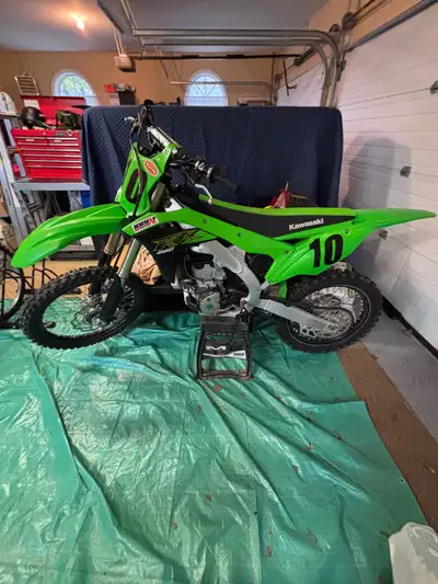 KX 250 F in very good condition. Never raced. Only 12 hours on bike. Ready to ride needs nothing.