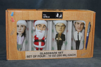 The Office TV Series Collector Glassware Set 4 - 10 oz Glasses