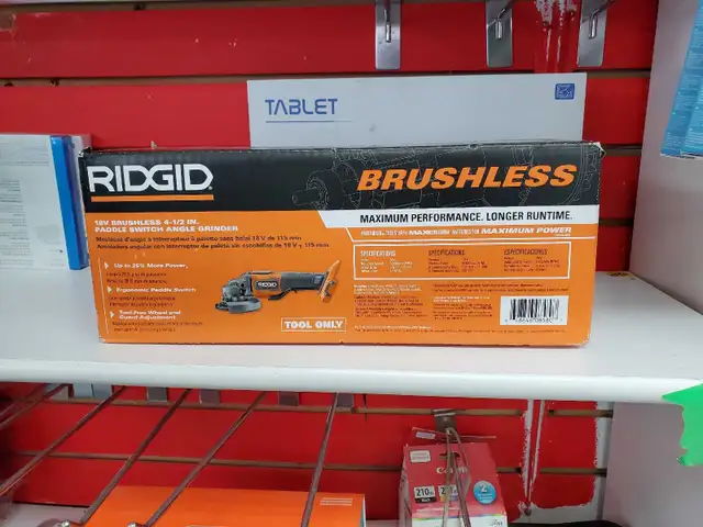 RIDGID 18V Brushless Cordless 4-1/2 in. in Power Tools in City of Toronto - Image 4