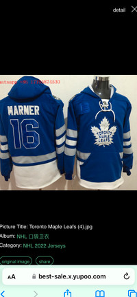 Mitch Marner Toronto Maple Leafs centennial L&XL  hoodie