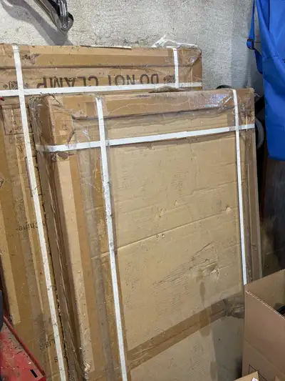 Suspend from ceiling: Garage 4X8 ft shelving units., View more
