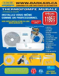 Thermopompe murale climatiseur