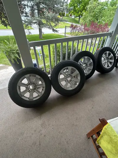 Universal 16” alloy rims with multiple 5 stud offsets, all in excellent condition. Used on 4th gener...