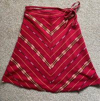 Woven wrap around skirt Small or Medium