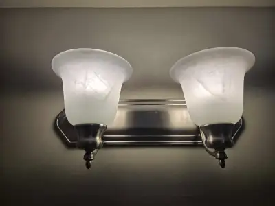 3 x 2-light vanity lights, View more