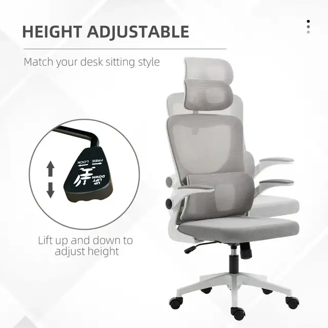 Ergonomic Office Chair, Mesh Computer Desk Chair  in Chairs & Recliners in Markham / York Region - Image 3