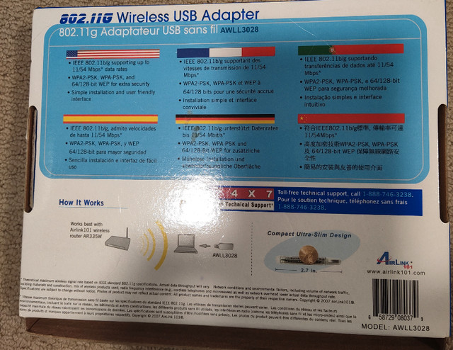 AirLink 101 -USB-WiFi plug in Desktop Computers in Cole Harbour