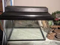 Medium sized fish and reptile tank. 
