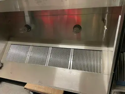 FOR SALE- GREAT PRICE ON THIS SET OF: ***6'-2" USED RESTAURANT EXHAUST HOOD, 48" WIDE COMPLETE WITH...