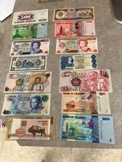 Miscellaneous African/Asian Bills (32), $40, View more