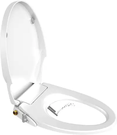 NEW Toilet Round Seat Bidet Self Cleaning Dual Nozzles Non electric Separated Rear & Feminine Natura...