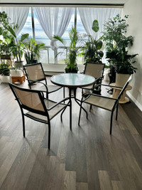 Gorgeous patio table with 4 chairs