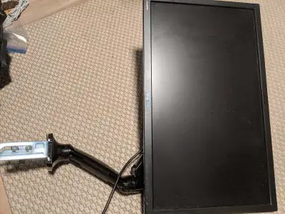 Asus vp247 1080p monitor with insignia monitor arm. Has hdmi, dvi, vga outputs. Upgraded so selling...