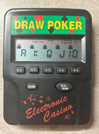 Draw Poker Electronic Game Asking $ 10, View more