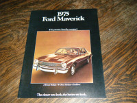Ford Maverick 1975 Car Sales Brochure