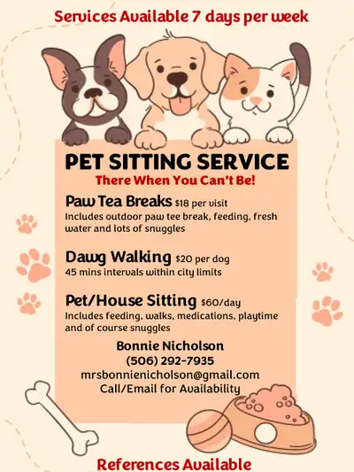 Pet Sitting Services, View more