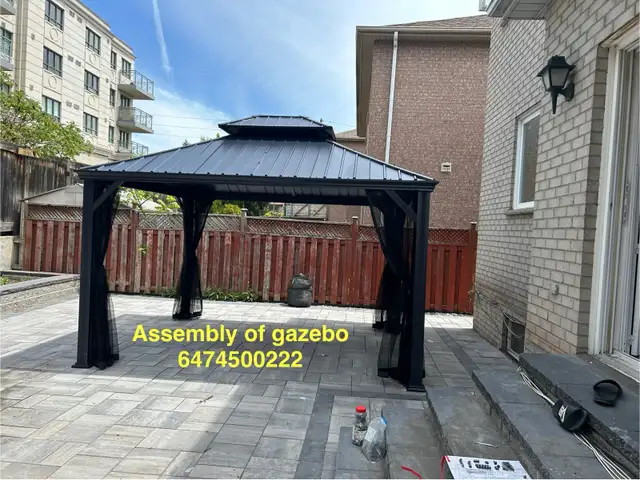 installation of gazebo in Patio & Garden Furniture in Markham / York Region - Image 5