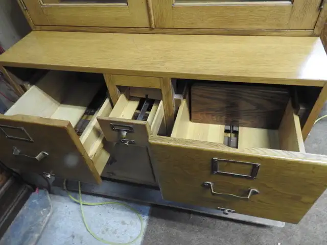 Antique bookcase and  File Cabinet Combo, 5 separate pieces in Bookcases & Shelving Units in Hamilton - Image 5