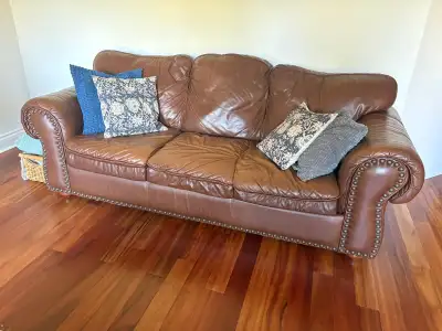 Leather couch, View more