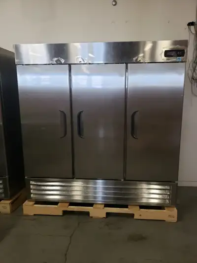 Brand New Triple Door 81" Wide Stainless Steel Refrigerator, View more