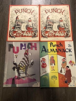 VTG Punch Magazine Lot of 4 1950-01-56-57 Cartoon & Humour in Magazines in Ottawa