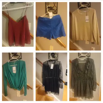 New  Zara clothes blouses dresses, View more
