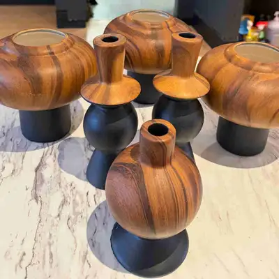 6 Piece Vase and Candle Holder Set, View more