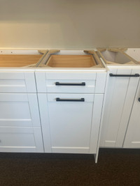 Very good price on painted solid wood cabinets! Warehouse sale!