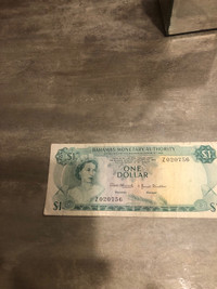 Bahamas Bill 1968 one dollar