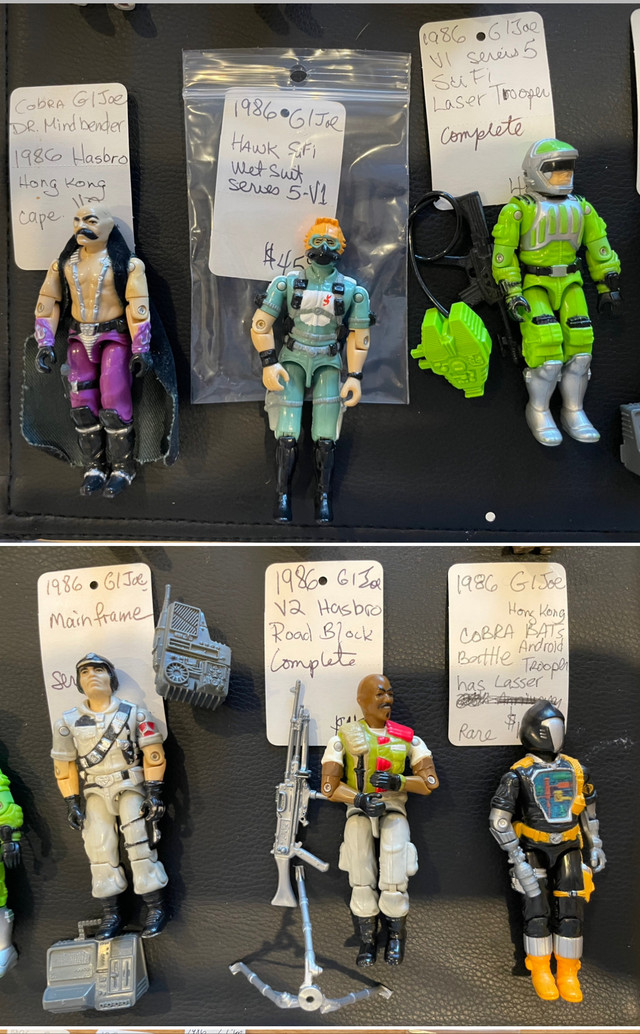 GI Joe action figures 1986 various prices  in Arts & Collectibles in North Bay - Image 3