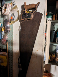 Antique Saw and Shoe Maker Cobbler Hammer 