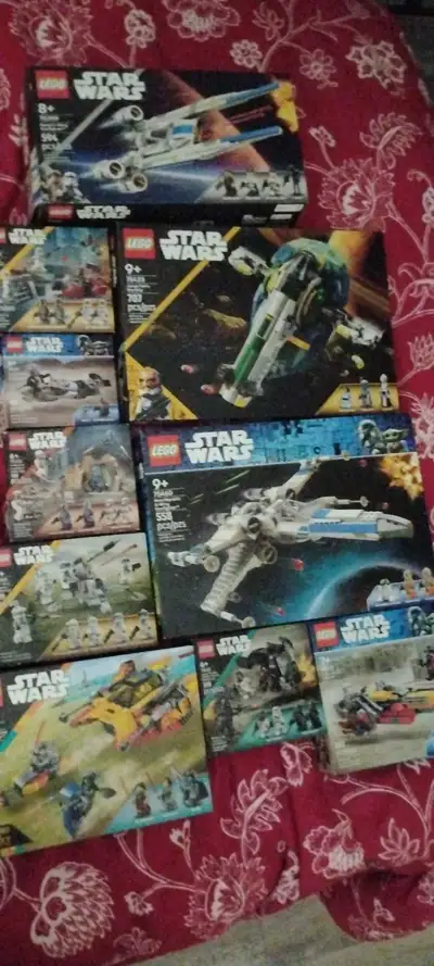 Embark on an epic intergalactic adventure with this comprehensive collection of LEGO Star Wars sets,...