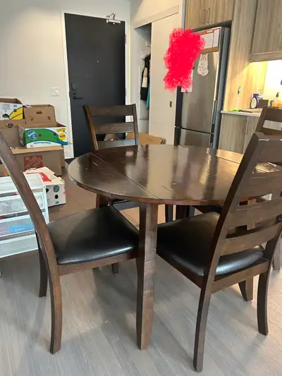 dinning table with 4 chairs, View more