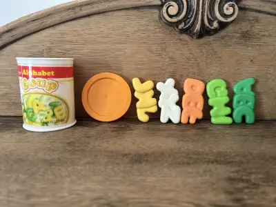 Vintage Fisher Price Fun With Food Alphabet Soup, View more