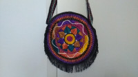 Embroidered Kaleidoscope Mandala purse/handbag