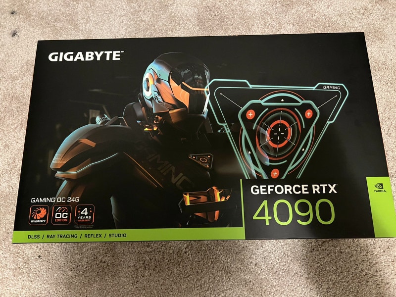 GIGABYTE GeForce RTX 4090 OC edition 24 GB graphic card System