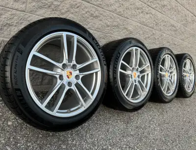 Michelin Pilot Alpin 5 SUV *N0 Rated* Winter Tires and original 20 inch Porsche Cayenne staggered 'C...