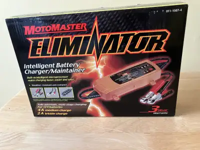 MotoMaster Eliminator Precision Series Smart Battery Charger/Maintainer, Fully Automatic, 15/1-Amp,...