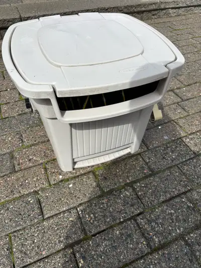 Garden hose box & reel, View more