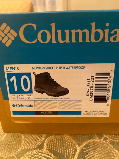 Columbia Waterproof Hiking Boots size 10, View more
