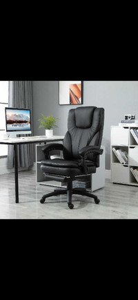 Office Chair High Back 6-Point Vibration Massage Reclining 360° 