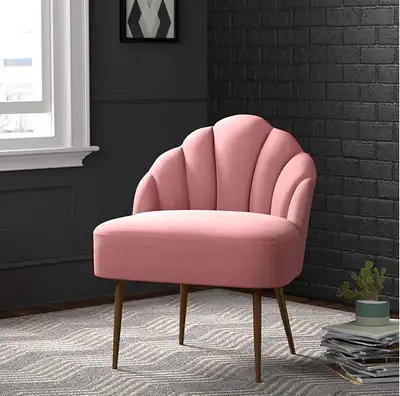 Pink Velvet Scallop Chairs, View more