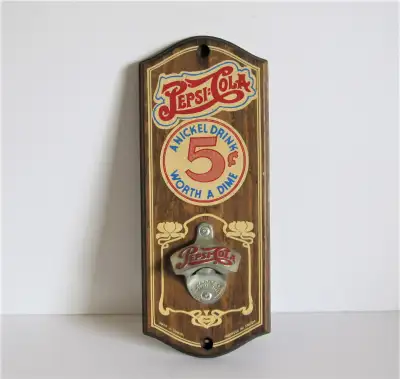 Vtg. Original Pepsi Cola Starr "X" Wall Mount Bottle Cap Opener, View more