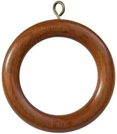 42 Wooden Drapery Rod Rings/Macrame Rings/Curtain Rod Rings, View more